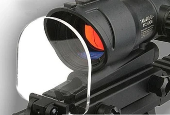 Yeni kırmızı nokta görüşü Kapsam Airsoft Tüfek Şeffaf Kurşun Geçirmez Lens Koruyucu Katlanır 551 552 553 556 557 20mm QD Dağı