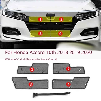 Honda Accord için 10th 2018 2019 2020 2021 Araba Orta Böcek Tarama Mesh Ön İzgara Eklemek Net Anti-sivrisinek Toz