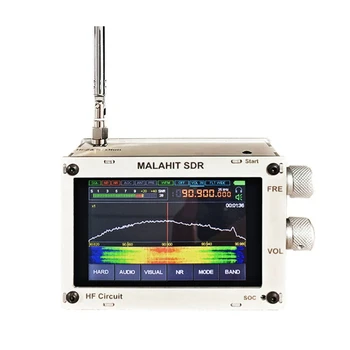 1 Takım Dokunmatik Ekran Malakit SDR Pro Radyo Havacılık Bandı DSP SDR Alıcısı 50Khz-2GHZ Tam Bant 3.5 İnç Anten İle (Beyaz)